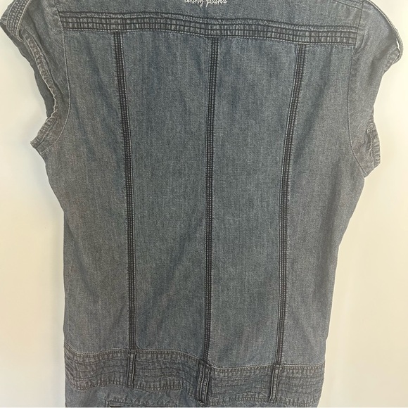 DKNY  Belted Denim Blue Romper, Size 28 - Picture 6 of 15